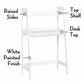 RiverRidge Home Buckins Kids Desk with Ladder Shelf Storage in White, , large