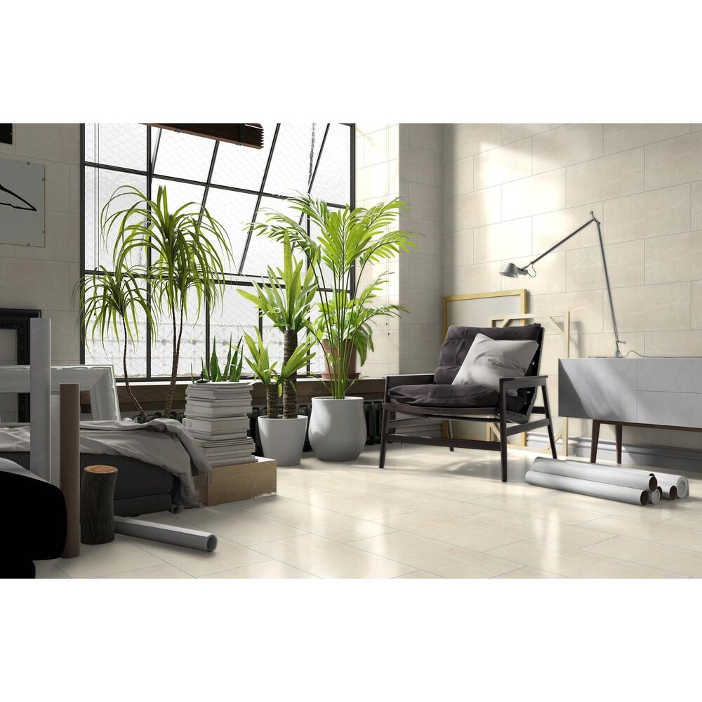 Emser Sterlina Ivory 12&quot; x 24&quot; Matte Porcelain Tile, , large