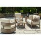 Ashley Serene Bay Patio Cocktail Table in Dark Brown, , large
