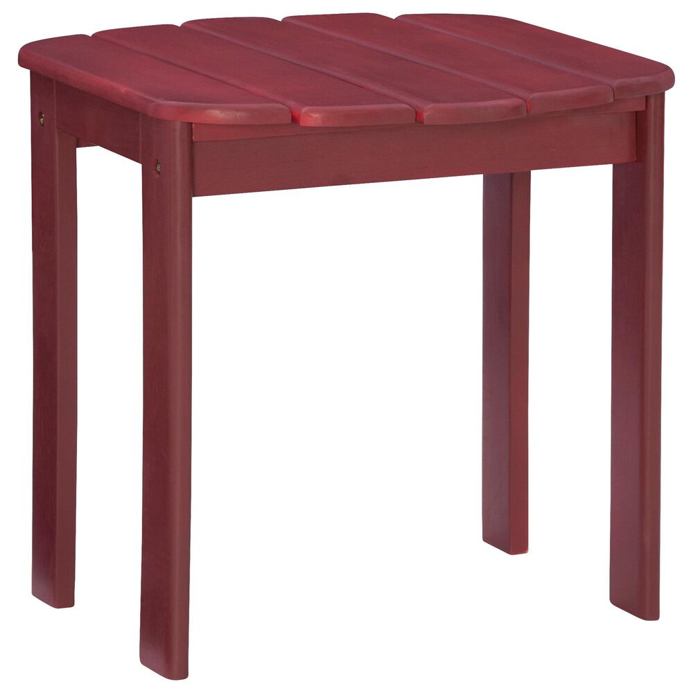 Linon Home Decor Adirondack End Table in Red, , large