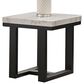 Crystal City Lucca End Table in Ebony and White, , large