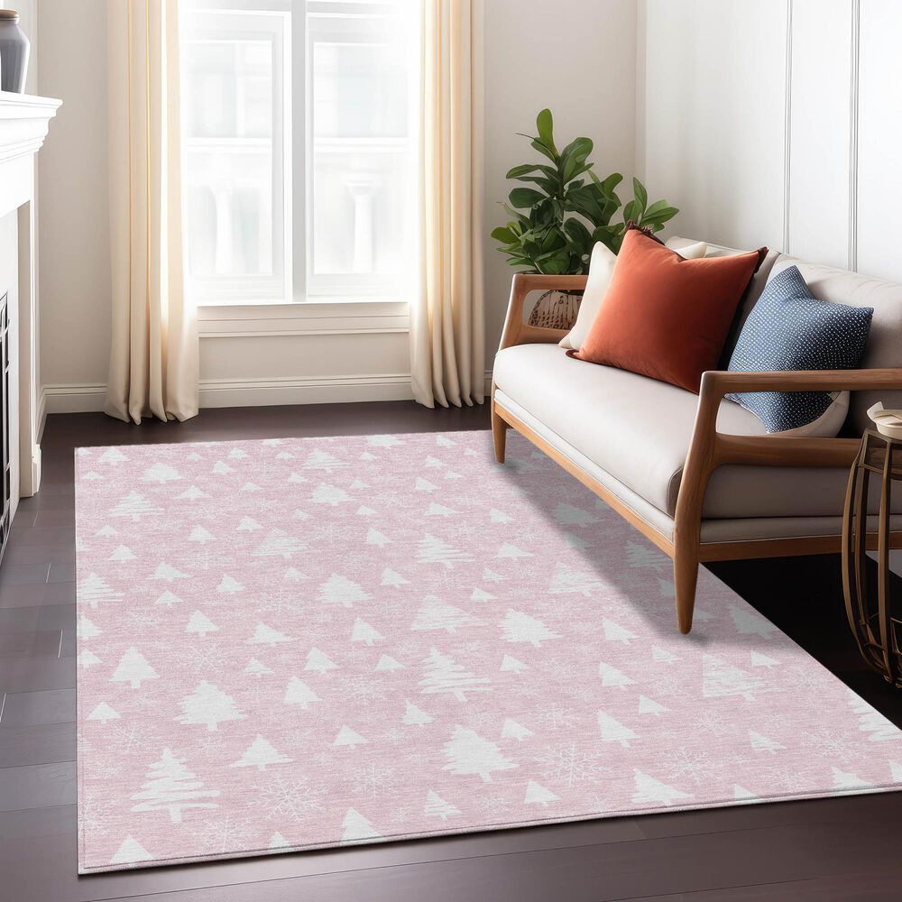 Dalyn Rug Company Wonderland WN23 3&#39; x 5&#39; Pink Indoor/Outdoor Area Rug, , large