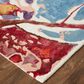Feizy Dafney 8" x 10" Red and Multicolor Area Rug, , large