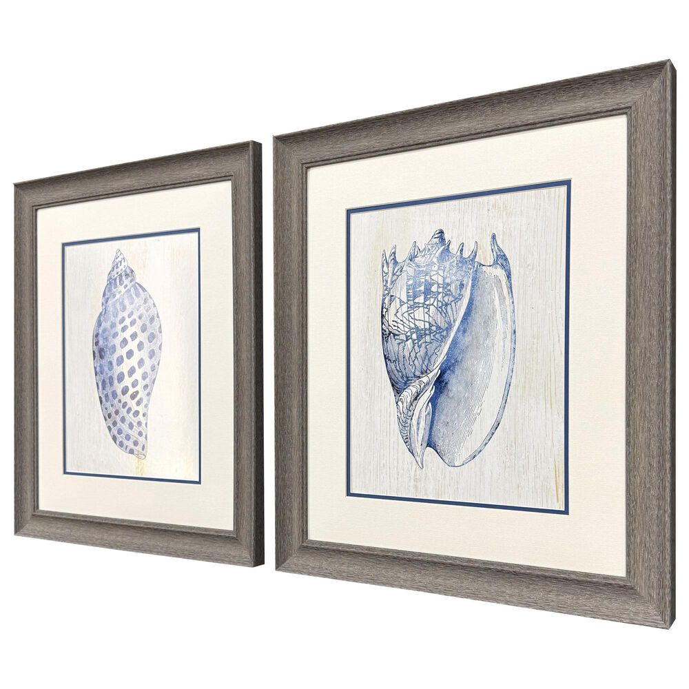 Paragon 19" x 22" Ocean Echoes I Wall Art in Blue (Set of 2), , large