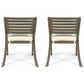 Hearth and Haven Helen Outdoor Dining Chair in Cream (Set of 2), , large