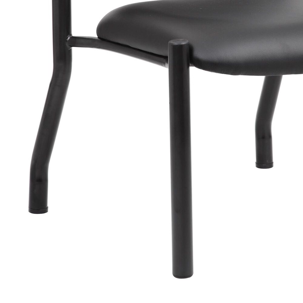Regal Co. Boss Armless Guest Chair in Black, , large