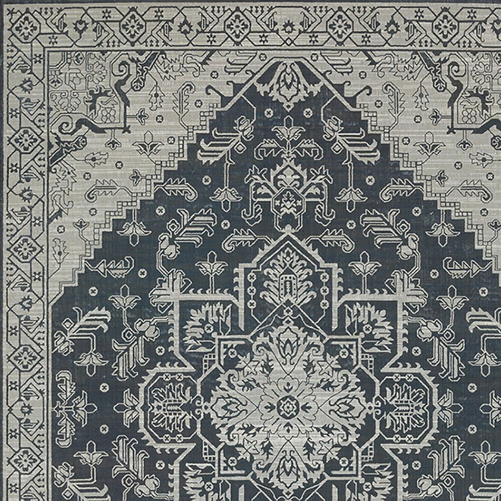 Oriental Weavers Intrigue INT07 2&#39;3&quot; x 7&#39;6&quot; Blue Runner, , large