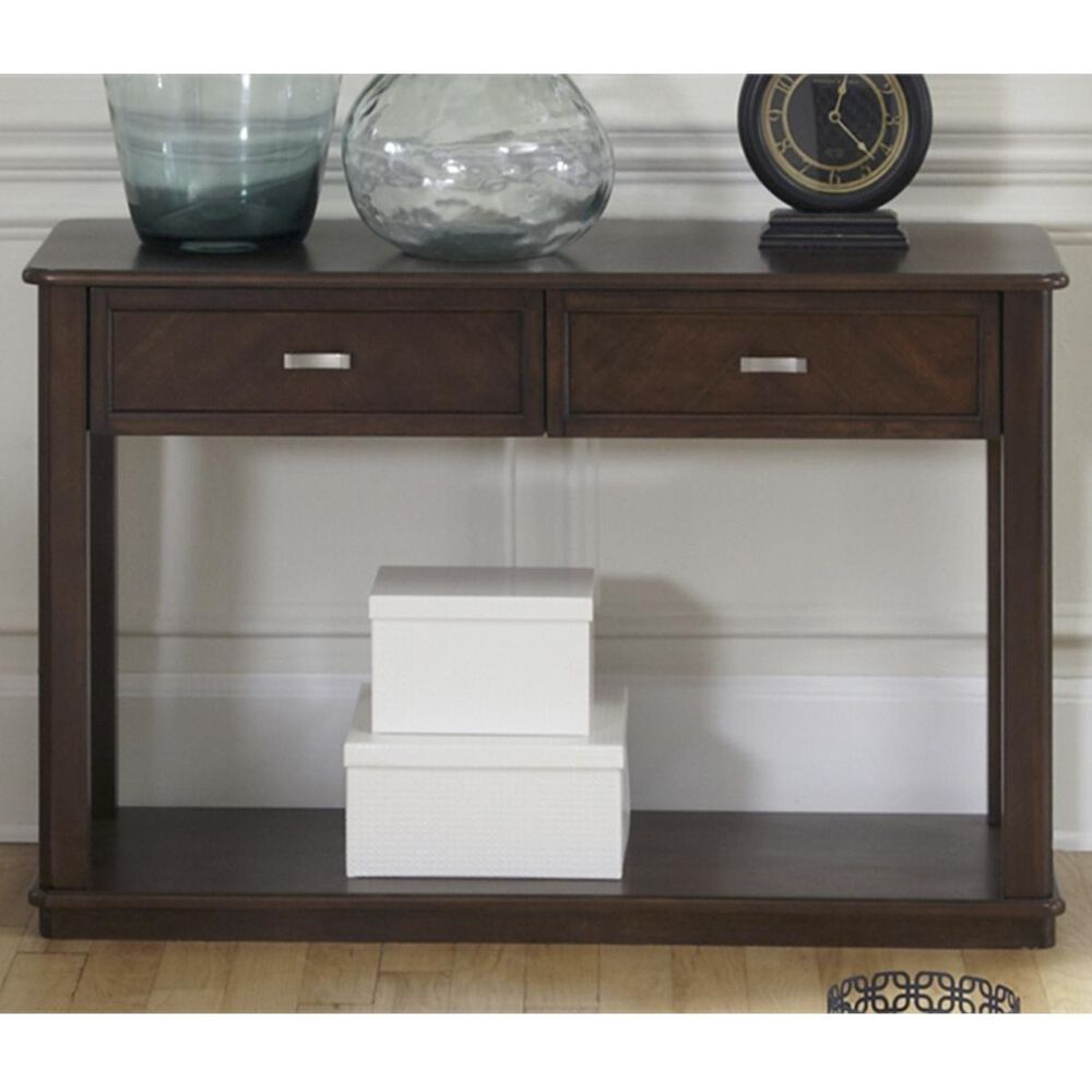 Belle Furnishings Wallace Sofa Table in Dark Toffee, , large
