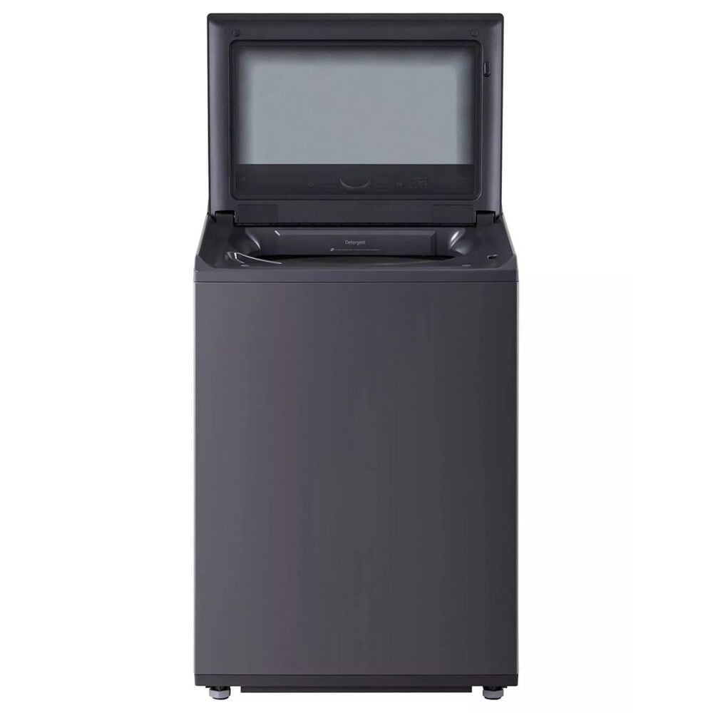 LG 5.3 Cu. Ft. Top Load Washer and 7.3 Cu. Ft. Electric Dryer with AI Sensing in Matte Black, , large