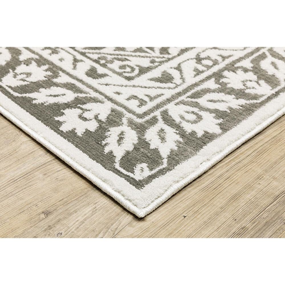 Oriental Weavers Montecito Medallion 5&#39;3&quot; x 7&#39;6&quot; Gray Area Rug, , large