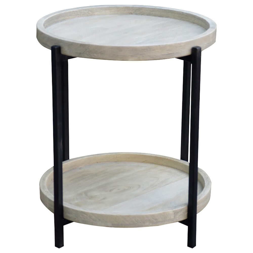 Blue Sun Designs Cannes End Table in Two-Tone, , large