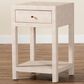 Baxton Studio Dansby 1-Drawer End Table in Beige, , large