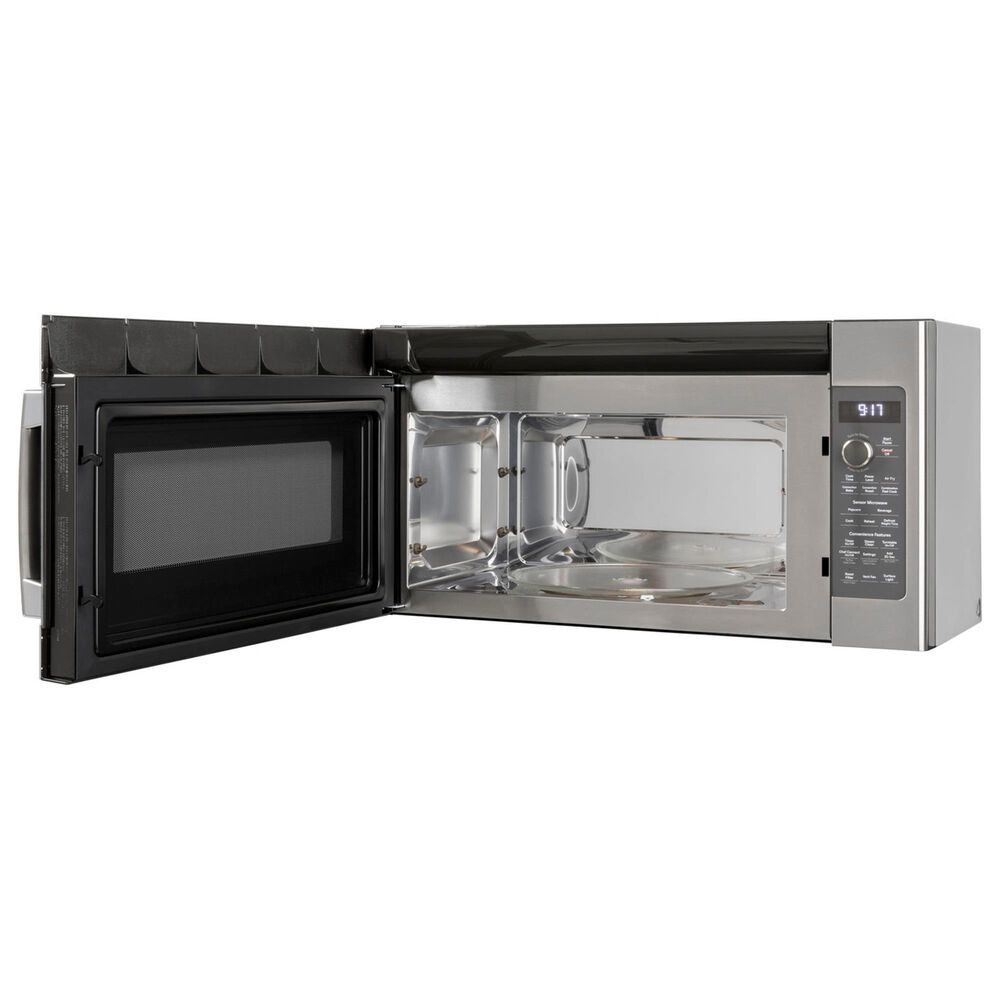 GE Profile 4-Piece Kitchen Package with 27.7 Cu. Ft. French Door Refrigerator and 30&quot; Smart Freestanding Electric Range in Stainless Steel, , large