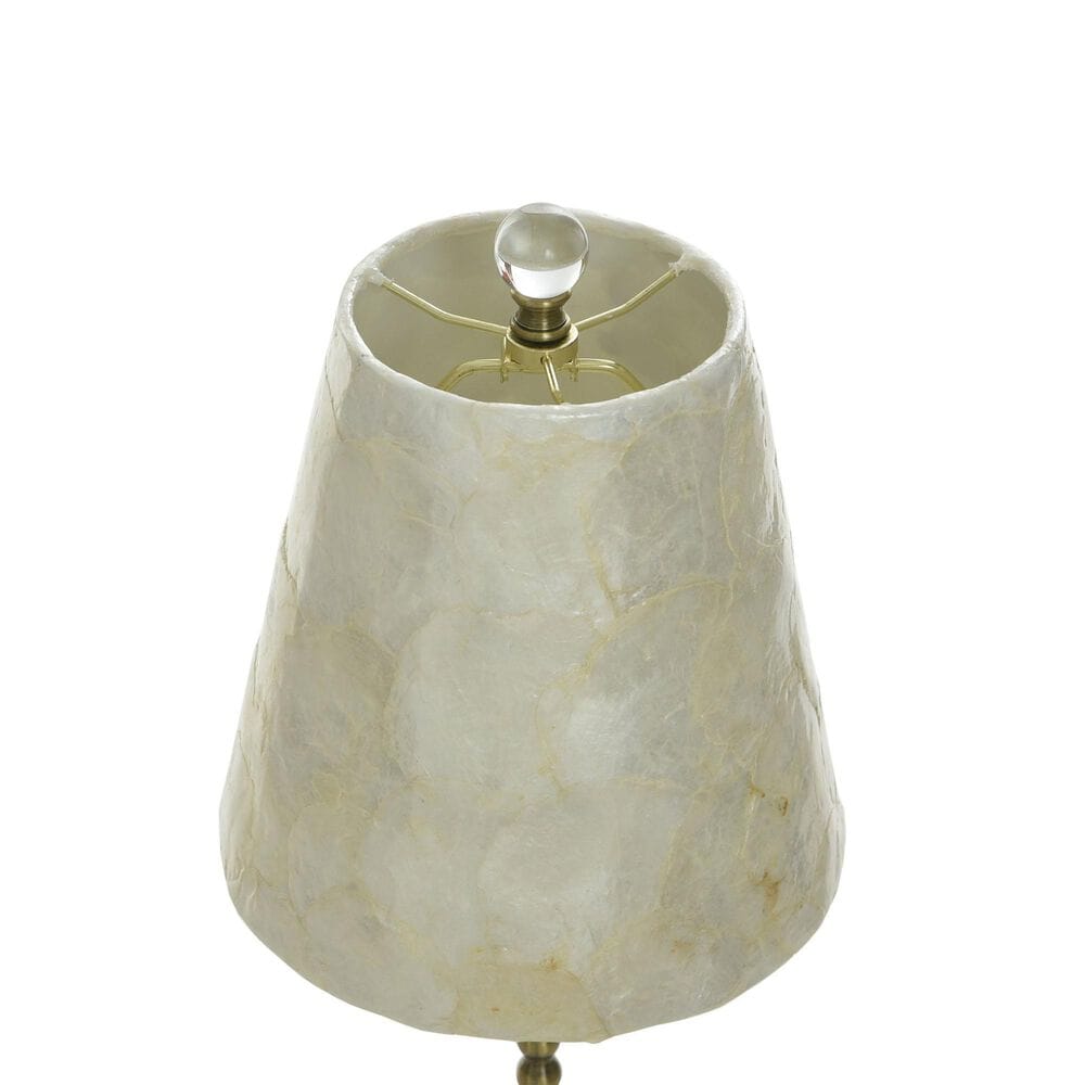 Flair Industries Capiz Slim Buffet Lamp in Aged Brass, , large