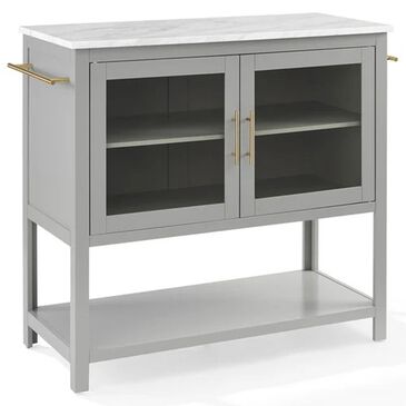 Crosley Furniture Katrina Kitchen Island in Gray, , large