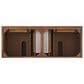James Martin Vanities Lorelai 60" Double Vanity in Mid-Century Walnut with 3 cm Ethereal Noctis Quartz Top, , large