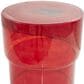 Maple and Jade Glass Modern Accent End Table in Red, , large