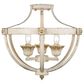 Golden Lighting Jules 3-Light Semi-Flush in Antique Ivory, , large