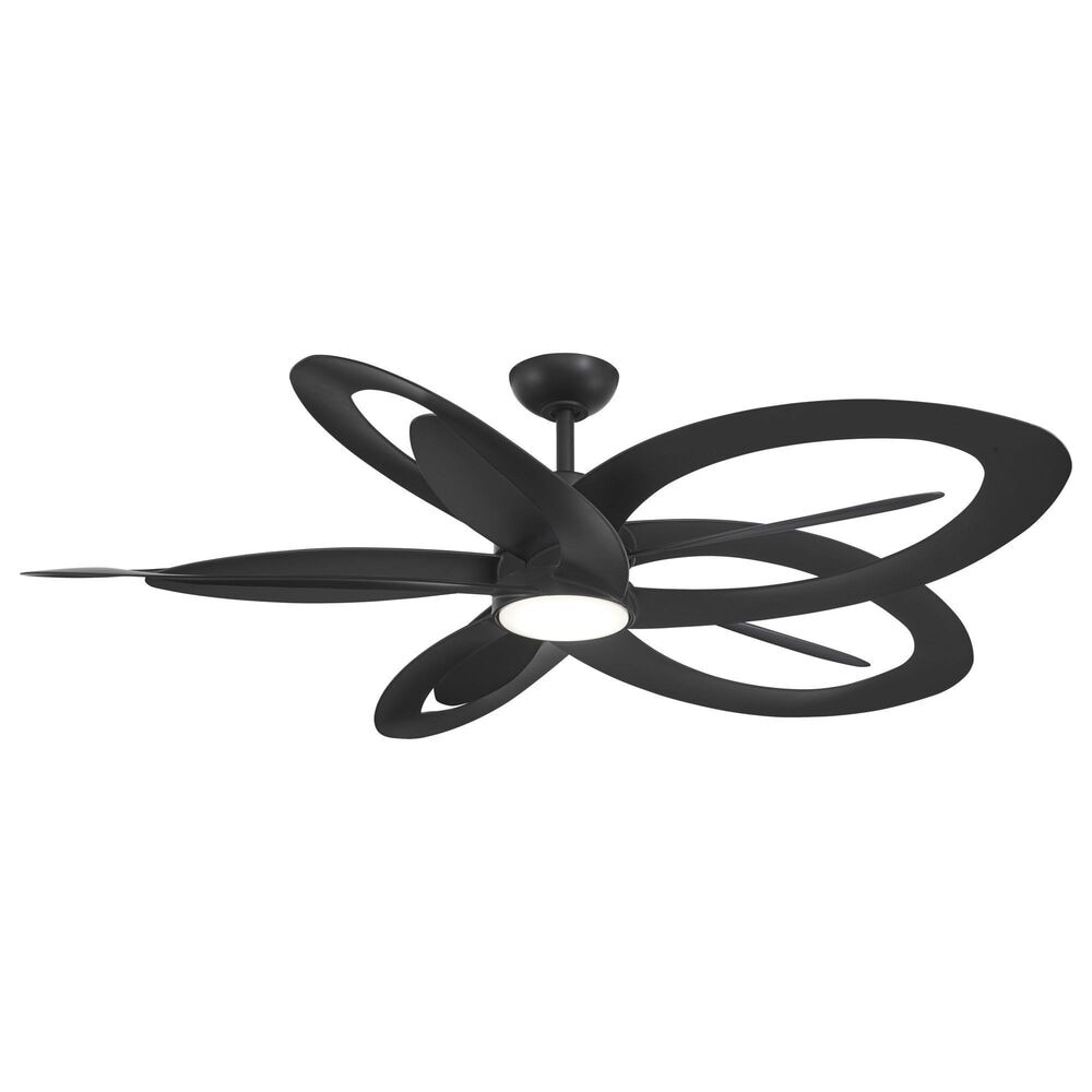 Minka-Aire Pinup 60" Ceiling Fan with LED Light in Coal Black, , large