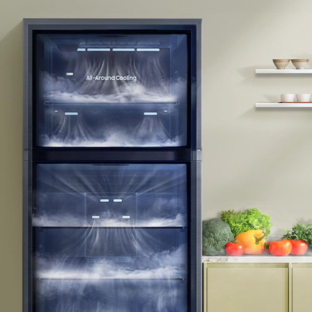 Samsung 18 Cu. Ft. Top Freezer Refrigerator in Fingerprint Resistant Stainless Steel, , large