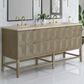 James Martin Emmeline 72" Double Bathroom Vanity in Pebble Oak with 3 cm Tajnar Eclos Top and Rectangular Sinks, , large