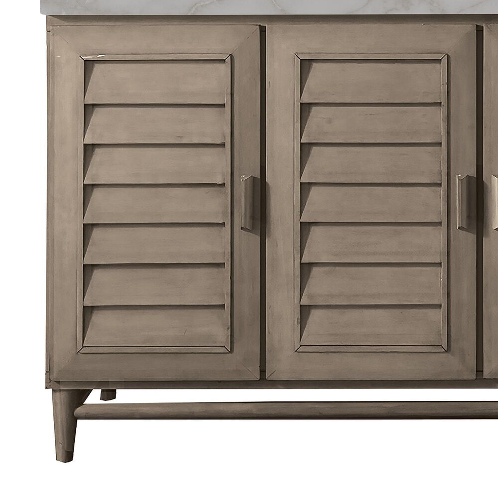 James Martin Vanities Portland 48" Single Bathroom Vanity in Whitewashed Walnut with 3 cm Eternal Jasmine Pearl Silestone Top, Rectangular Sink and FreePower Wireless Charger, , large