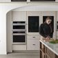 Monogram Statement 30" Electric Single Wall Oven with Convection in Stainless Steel, , large