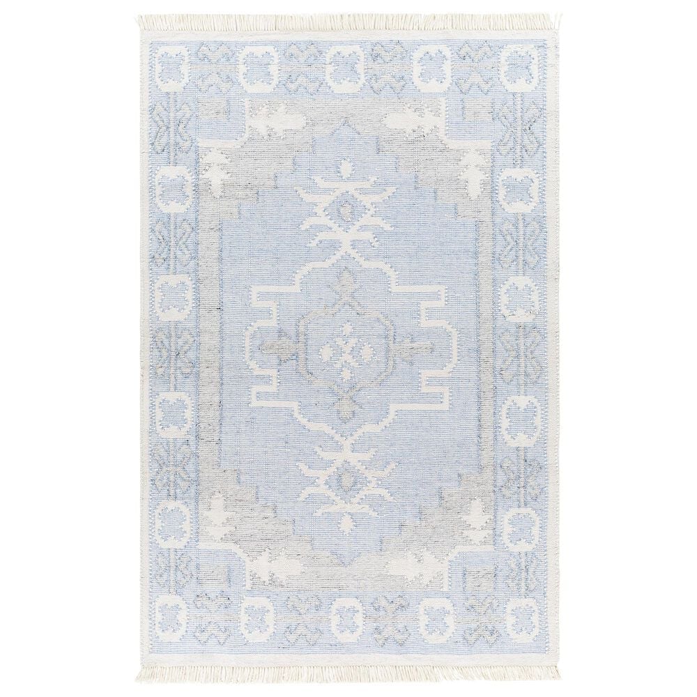 Surya Bursa 2" x 3" Light Blue, Cream, Gray and Black Area Rug, , large