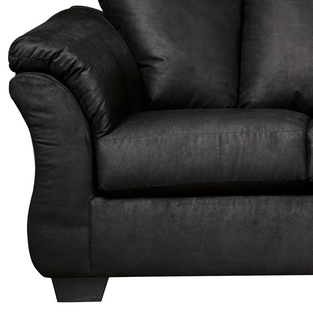 Ashley Darcy Stationary Sofa in Black, , large