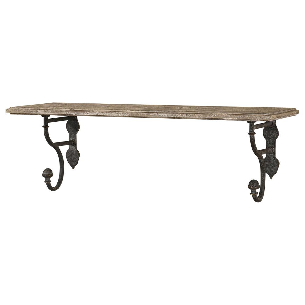 Uttermost Gualdo Wall Shelf in Rustic Olive Bronze, , large
