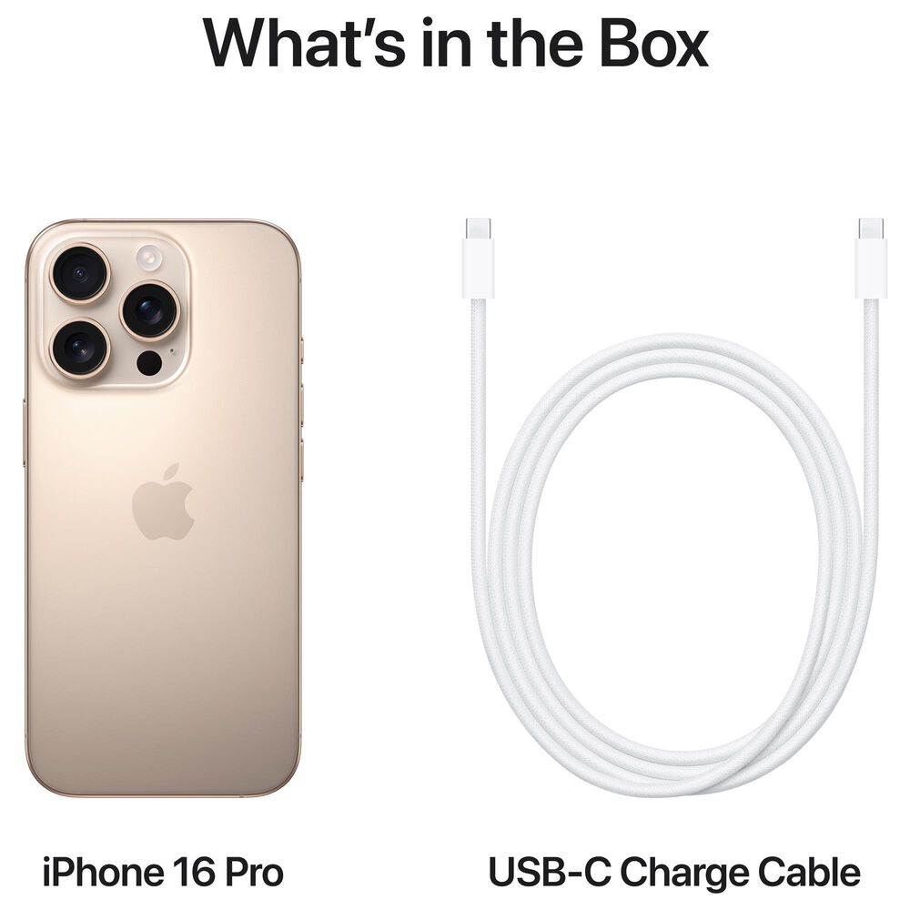 Apple iPhone 16 Pro 128GB in Desert Titanium, , large