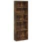HOMLUX Enhanced Home 5-Tier Shelf Bookcase in Amber Pine, , large