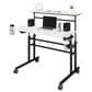 Rta Products Llc Galaxy Rolling Writing Desk in White, , large