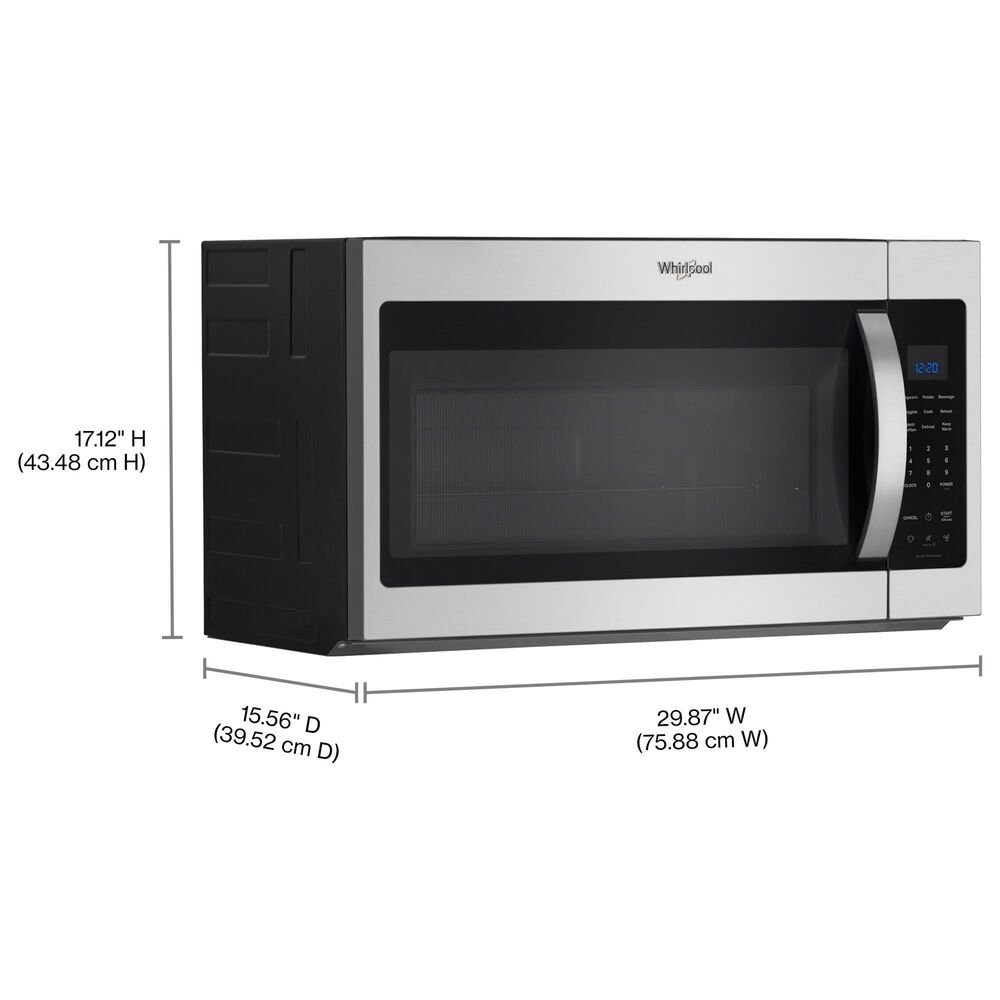 Whirlpool 1.9 Cu. Ft. Over the Range Microwave with Sensor Cooking Technology in Stainless Steel, , large