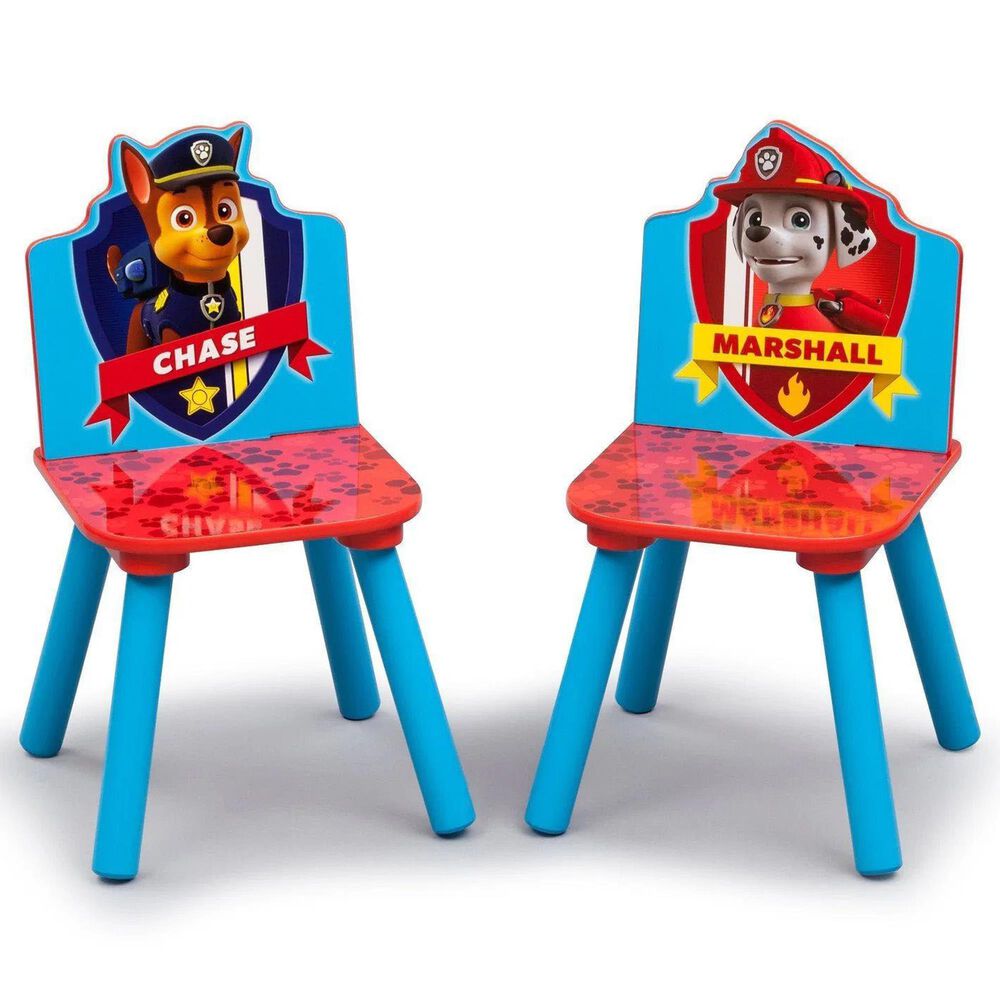 Delta PAW Patrol 3-Piece Table and Chair Set in Blue and Red, , large