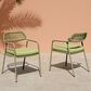 Zuo Modern Rio Outdoor Dining Chair in Green (Set of 2), , large