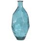 Maple and Jade Tall Spanish Bottle Neck Faceted Decorative Vase in Tinted Teal, , large
