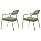Zuo Modern Rio Outdoor Dining Chair in Green (Set of 2), , large