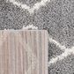 Safavieh Venus Shag VNS682J 6"7" Square Grey and Ivory Area Rug, , large