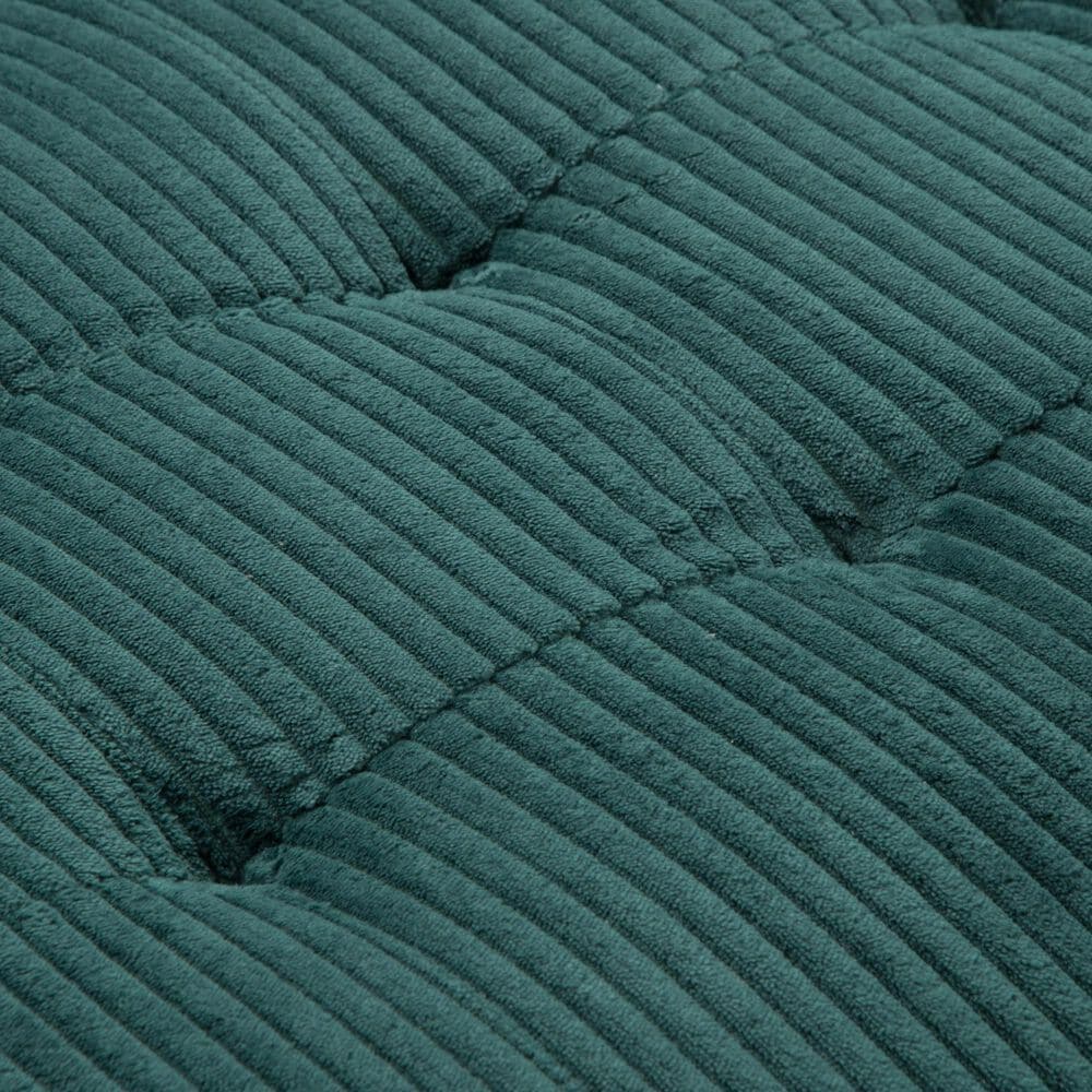 HOMLUX 94.49" L-Shaped Modular Sectional Sofa with Storage Ottoman and Cup Holders in Green, , large
