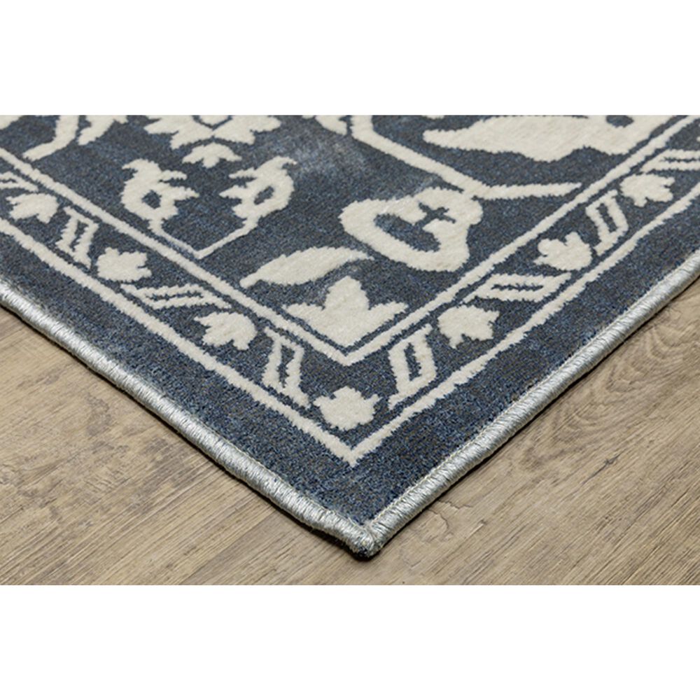 Oriental Weavers Intrigue INT10 7&#39;10&quot; x 10&#39;10&quot; Blue Area Rug, , large