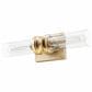 Hunter Lenlock 16" 2-Light Vanity with Seeded Shade in Alturas Gold, , large