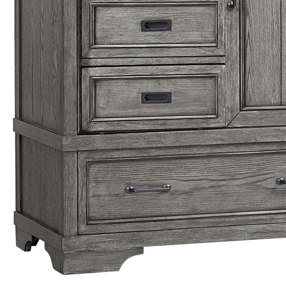 Eastern Shore Foundry 5-Drawer Chifferobe in Brushed Pewter, , large