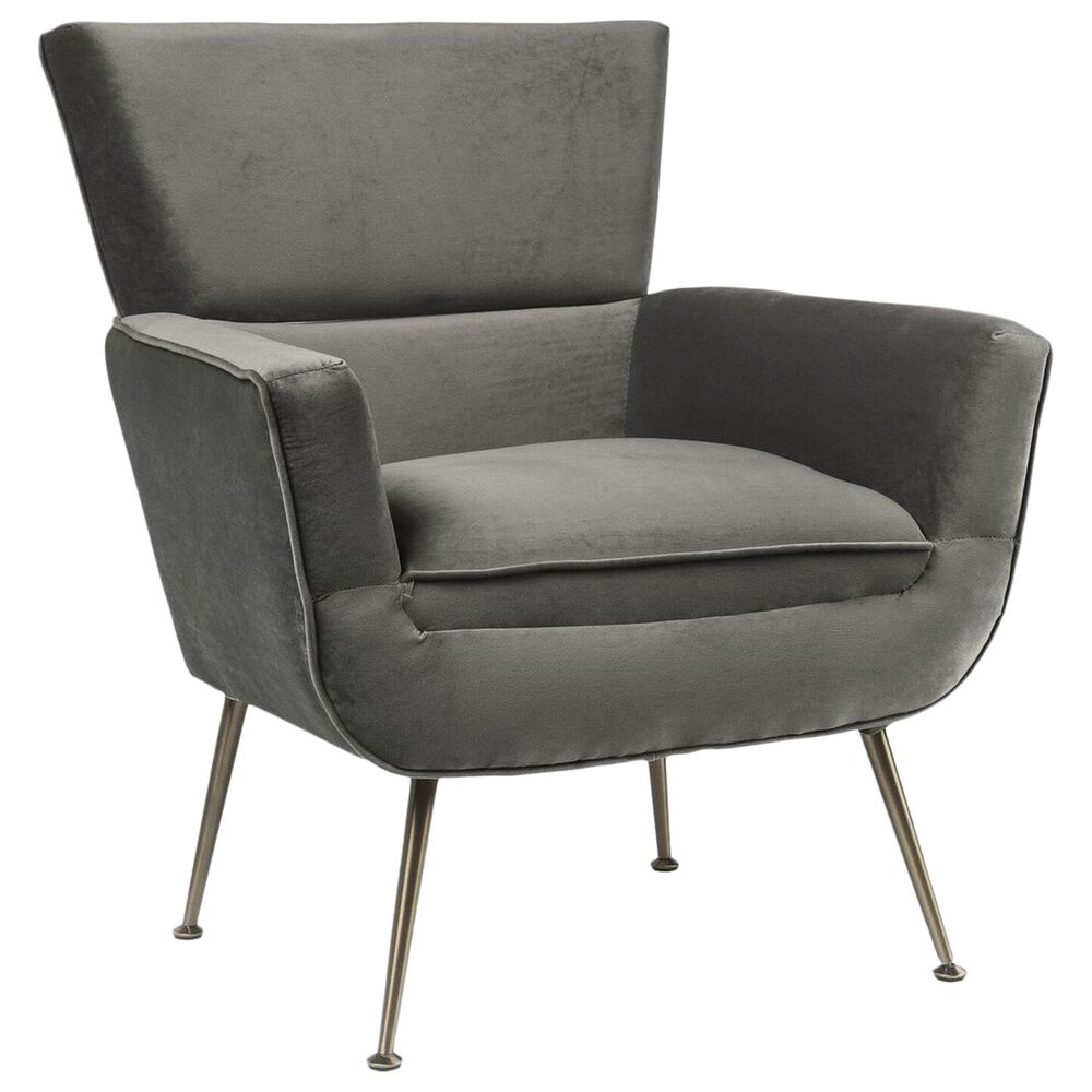 Gunnison Co. Varik Accent Chair in Gray Velvet, , large