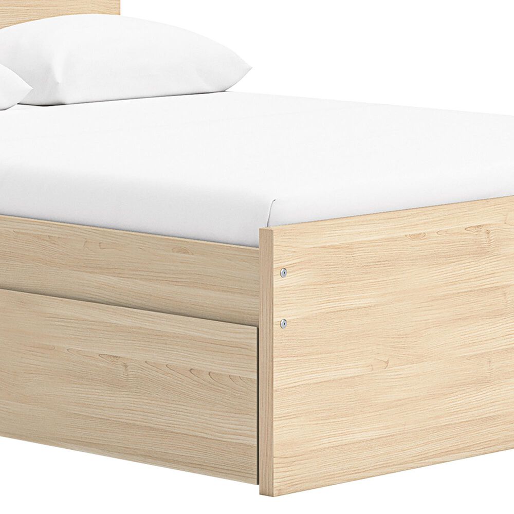 Ashley Onita Queen Panel Platform Bed with 1 Side Storage in Natural, , large