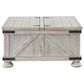 Ashley Carynhurst Cocktail Table with Storage in Whitewash, , large