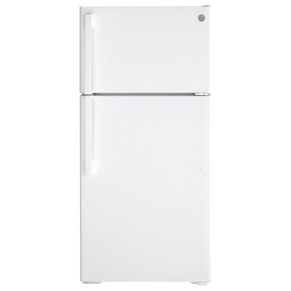 GE Appliances 15.6 Cu. Ft. Top Freezer Refrigerator with Right Hinge in White, , large