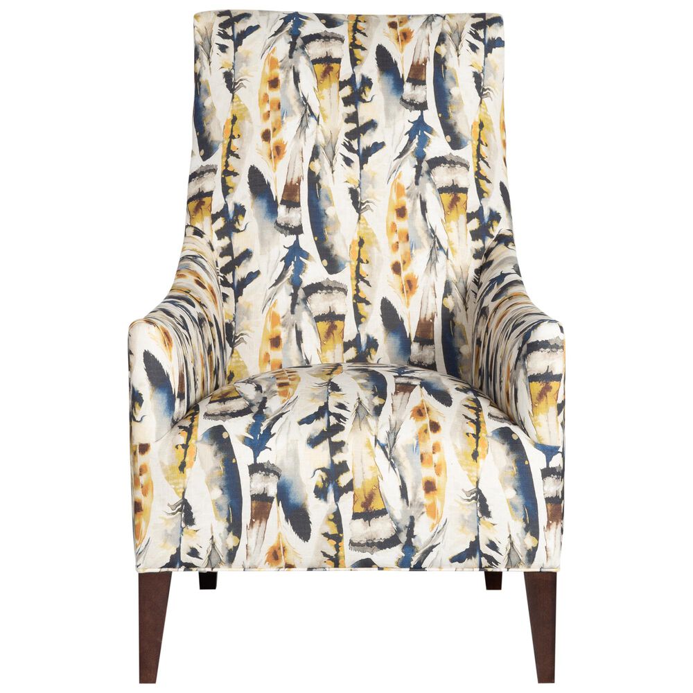 Century Rocco Chair in Multi Feather Pattern, , large