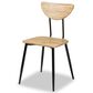 Baxton Studio Gianetta 5-Piece Dining Set in Oak Brown and Black, , large