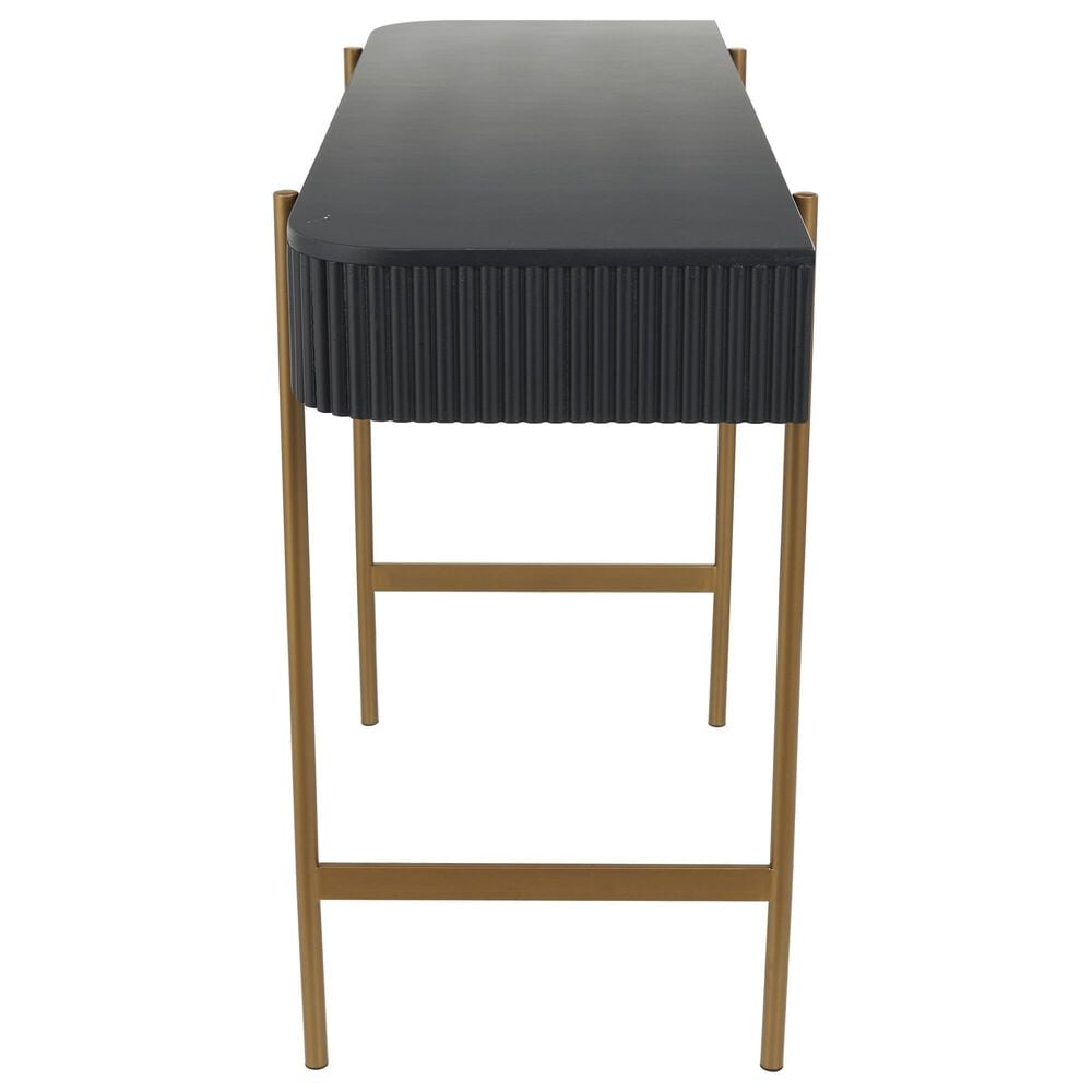 Maple and Jade Console Table in Black and Gold, , large